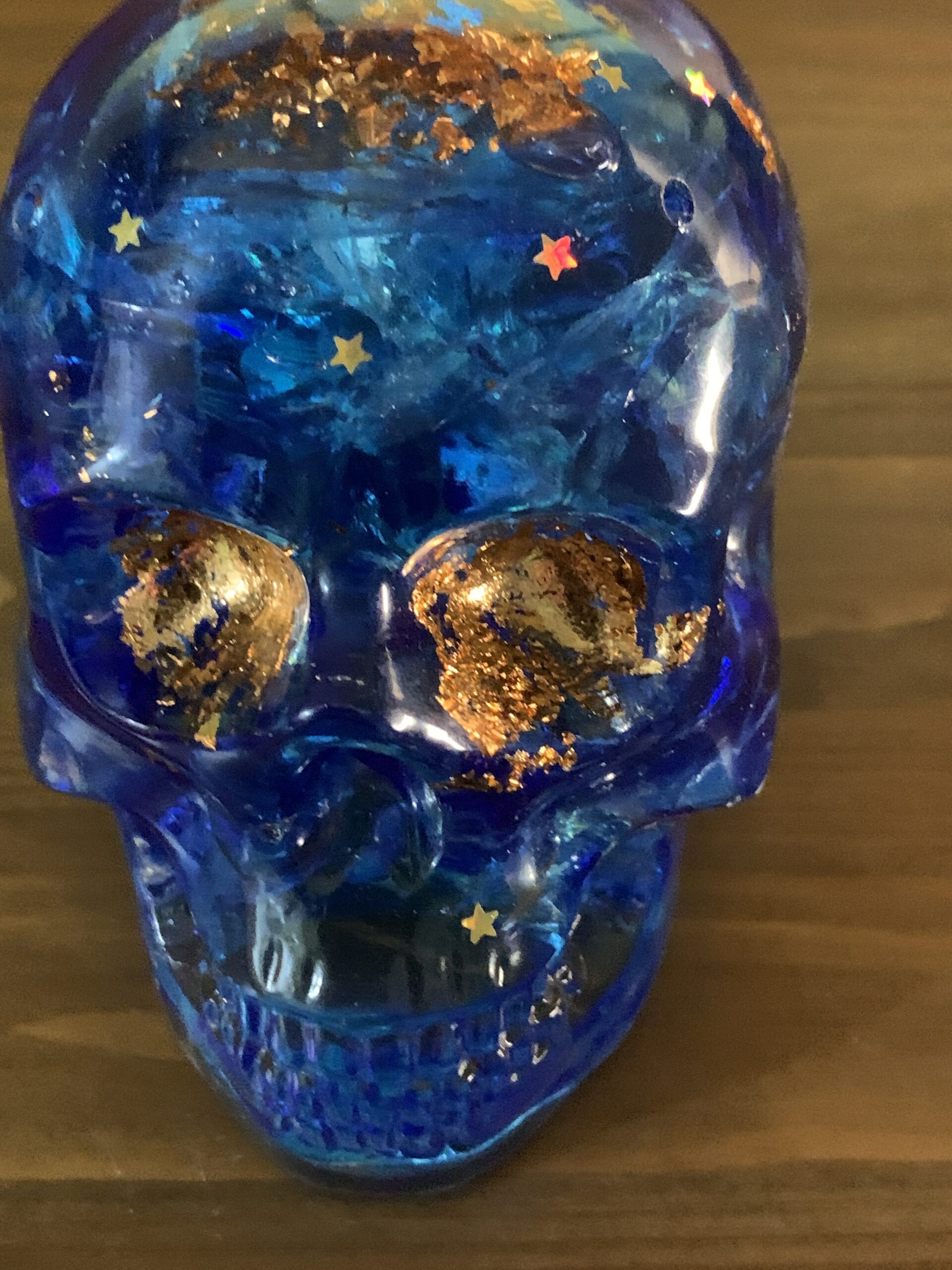 Totenkopf / Skull Kunst für Szene & Sammler Glas bunt – Bild 4