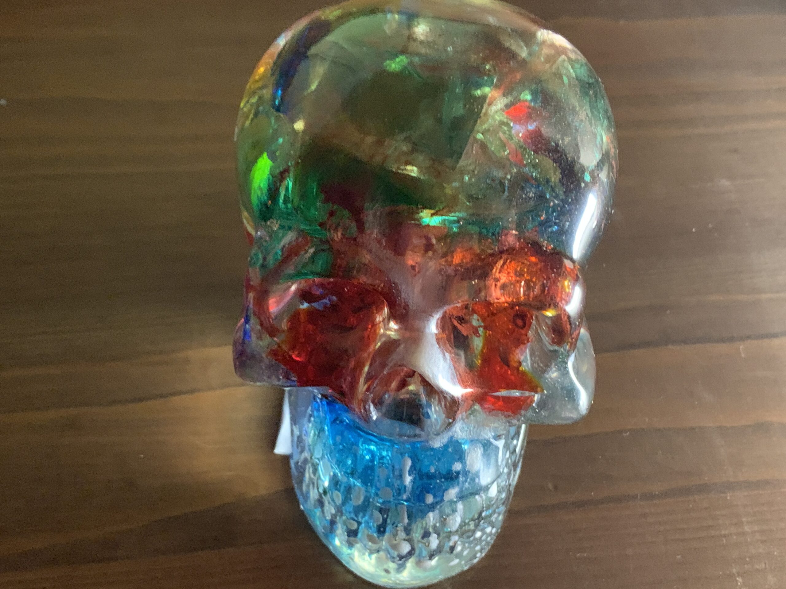 Totenkopf / Skull Kunst für Szene & Sammler Glas bunt – Bild 5