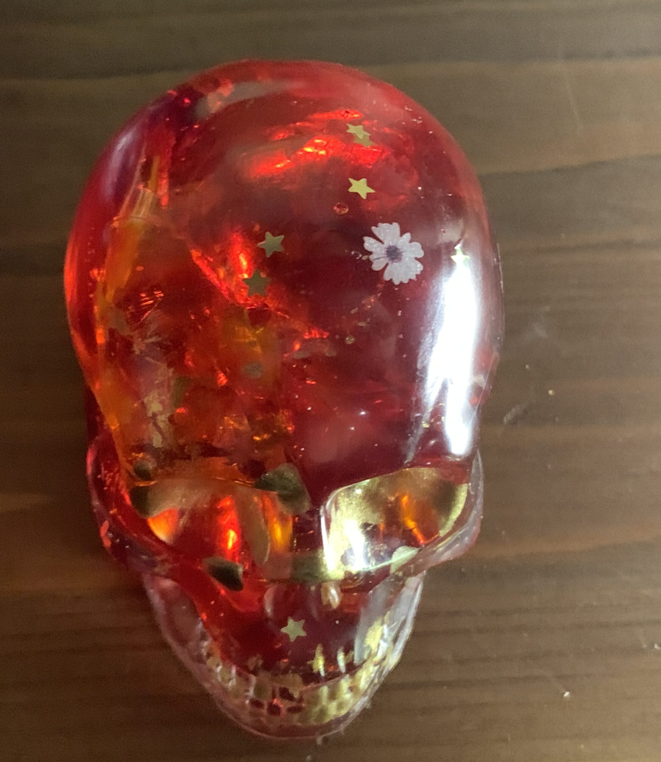 Totenkopf / Skull Kunst für Szene & Sammler Glas bunt – Bild 6