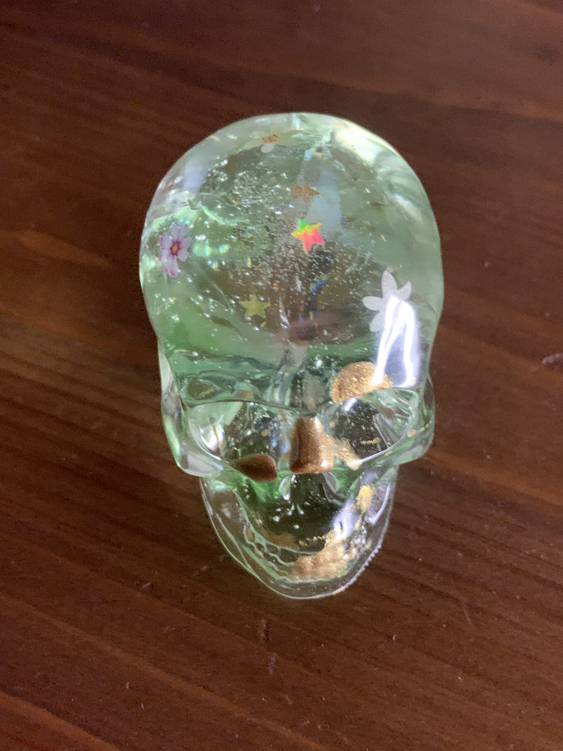 Totenkopf / Skull Kunst für Szene & Sammler Glas bunt – Bild 7
