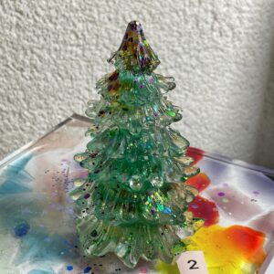 Festlicher Christbaum Unikat, handgefertigter Weihnachtsbaum aus Epoxidharz & Dallglas – Funkelndes Unikat für die festliche Zeit_2