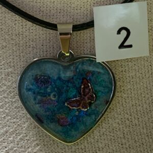 Epoxidharz-Kette mit Anhänger – Handgemachtes Unikat, moderner Schmuck, Geschenk für Sie 2
