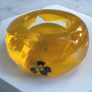Handgemachter Teelichthalter, Teelicht – Unikat, Geschenk individuelles Design und stimmungsvolle Deko Blume