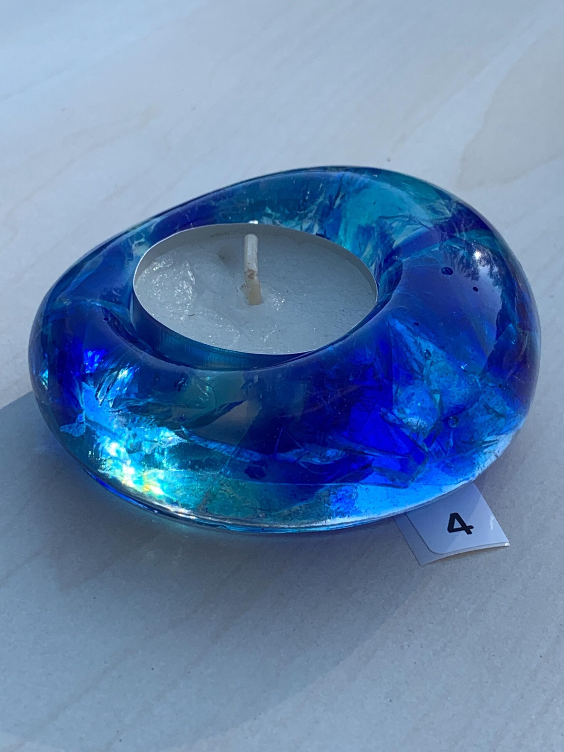 Handgemachter Teelichthalter, Teelicht – Unikat, Geschenk individuelles Design und stimmungsvolle Deko Blume – Bild 7