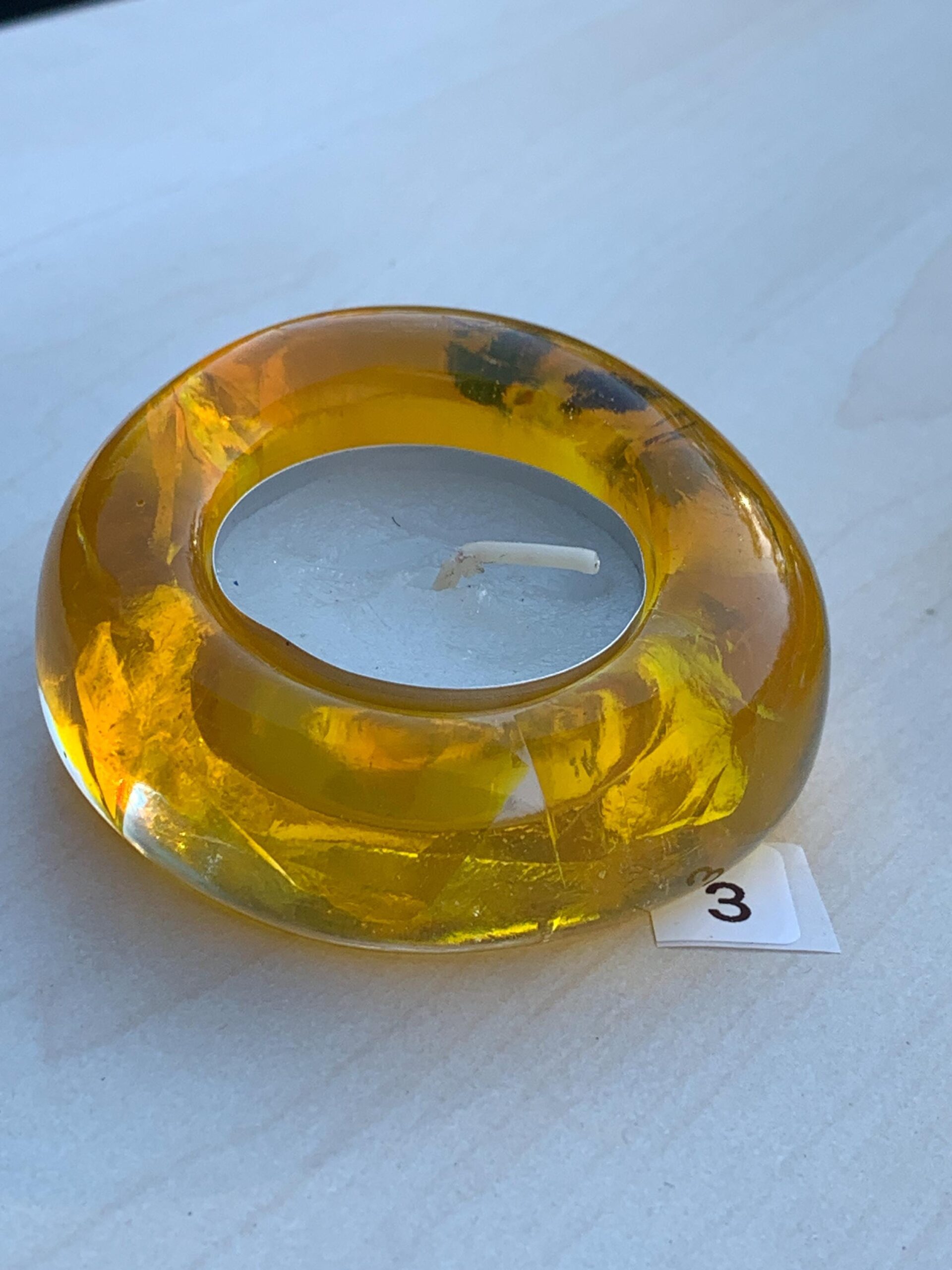 Handgemachter Teelichthalter, Teelicht – Unikat, Geschenk individuelles Design und stimmungsvolle Deko Blume – Bild 6