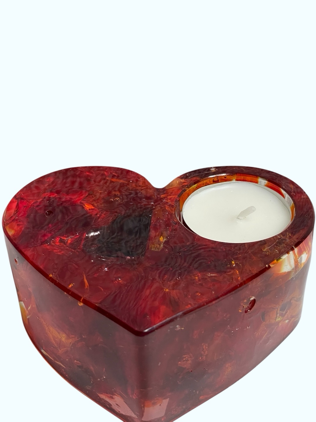 Teelichthalter Herz rot – Bild 2