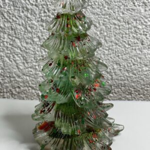 Festlicher Christbaum Unikat, handgefertigter Weihnachtsbaum aus Epoxidharz & Dallglas – Funkelndes Unikat für die festliche Zeit_7
