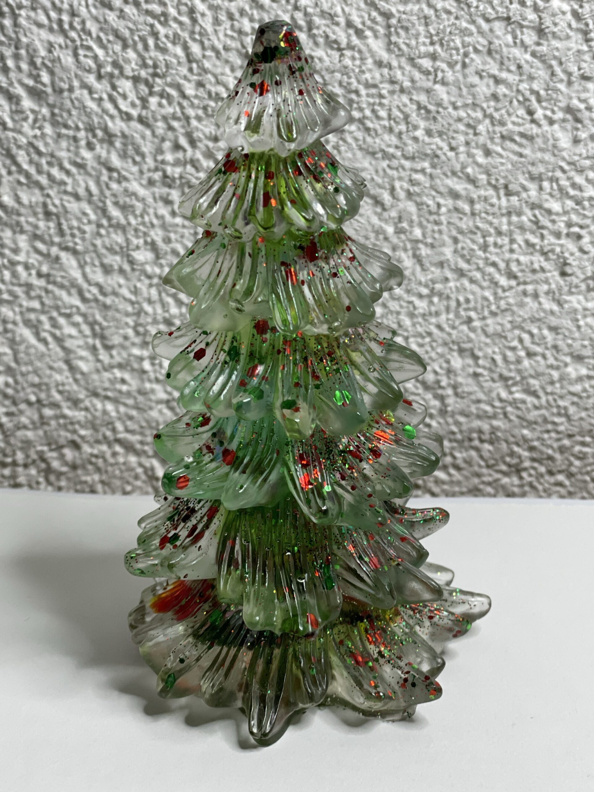 Festlicher Christbaum Unikat, handgefertigter Weihnachtsbaum aus Epoxidharz & Dallglas – Funkelndes Unikat für die festliche Zeit_7